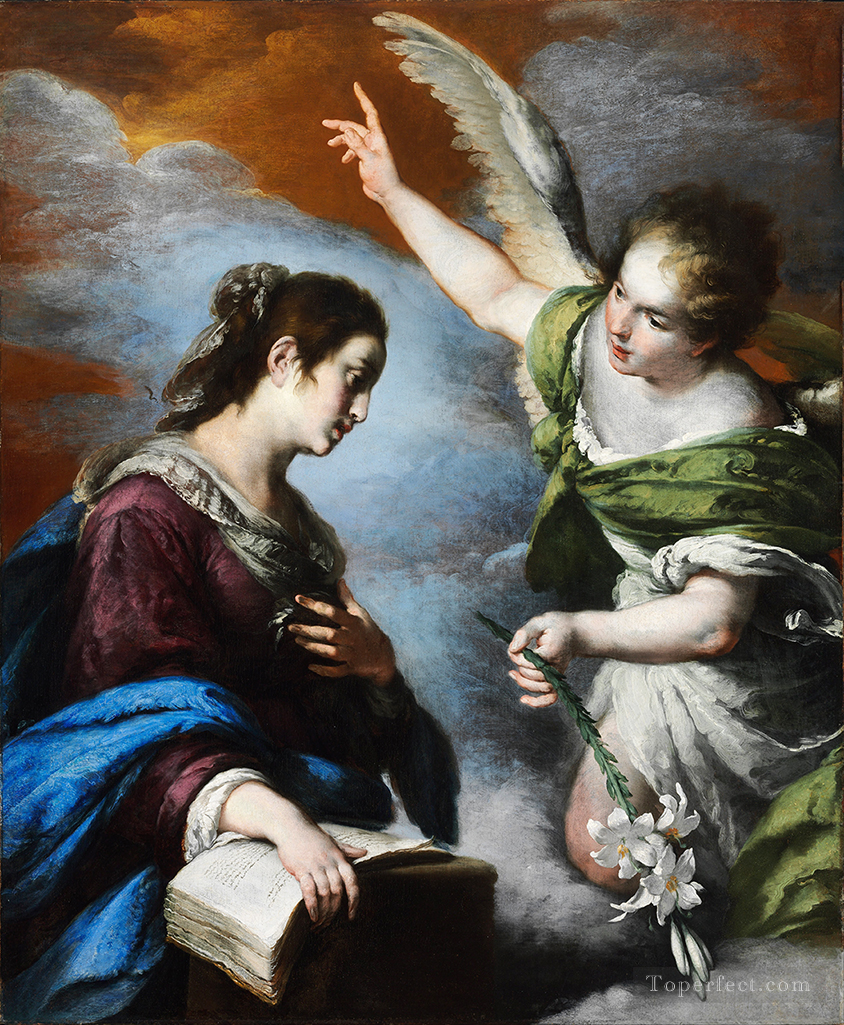 The Annunciation Italian Baroque Bernardo Strozzi Oil Paintings
